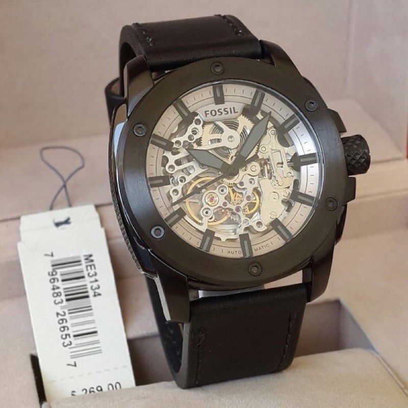 Original 100 Fossil Watch Men Automatic Me3134 Fesyen Pria Jam