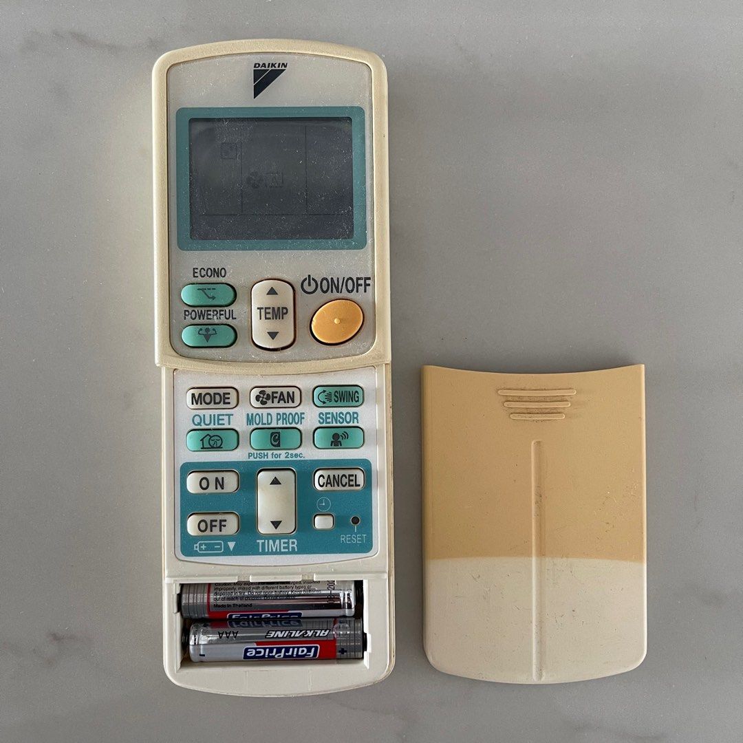 Original Daikin Aircon Remote Control, TV & Home Appliances, Air
