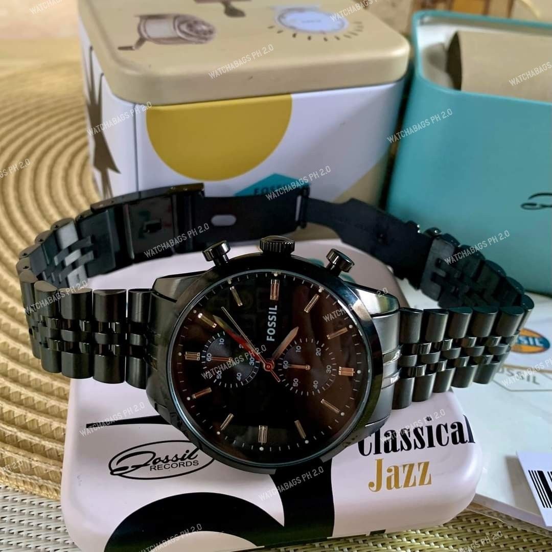 Original Fossil FS4687 Black Townsman Chronograph Watch on Carousell