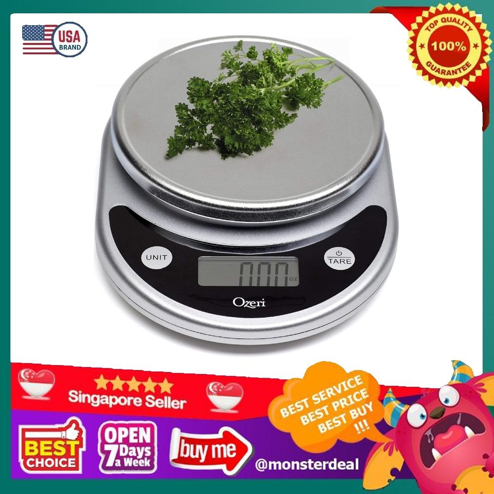 Ozeri Pronto Digital Multifunction Kitchen and Food Scale Silver