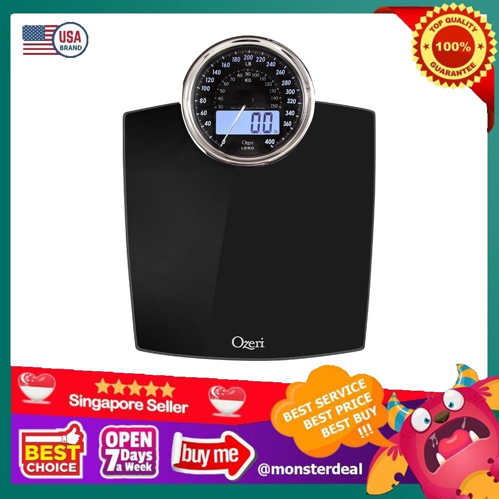 Ozeri 400-lb Rev Digital Black Bathroom Scale in the Bathroom Scales  department at