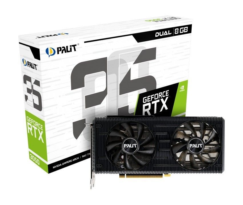 PALIT GEFORCE RTX™ 3050 DUAL GDDR6 (Category: Computer Parts) located in San Juan City. Submitted by blueswitchpc (Listing ID 1222429717, Image 1). Description: 🚨 RESTOCK ALERT 🚨 PALIT GEFORCE RTX™ 3050 DUAL GDDR6. The GeForce RTX™ 3050 is built with the powerful graphics performance of the NVIDIA Ampere architecture. It offers dedicated 2nd gen RT Cores and 3rd gen Tensor Cores, new streaming multiprocessors, and high-speed G6 memory to tackle