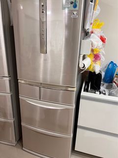 中古Panasonic 國際牌430公升5門變頻冰箱，型號NR-E435TX-N1