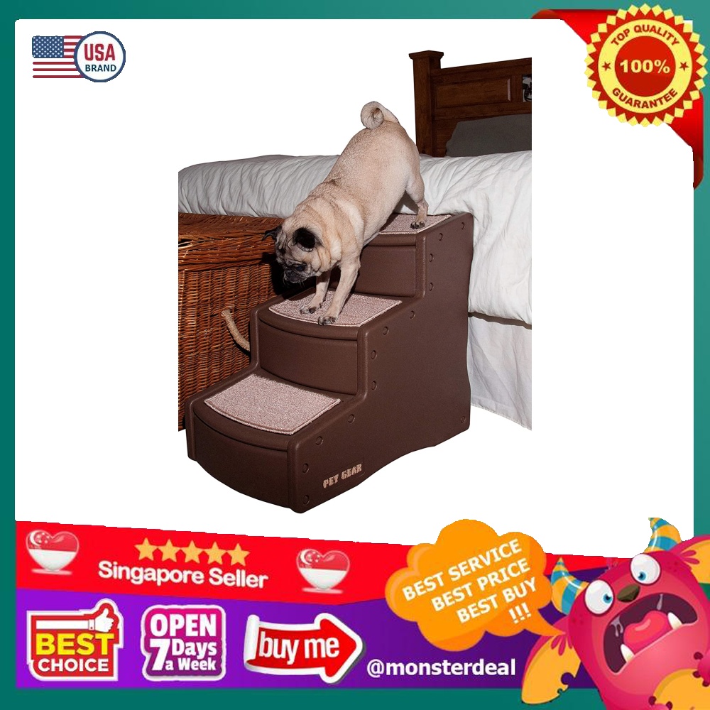 Pet Gear Easy Step III Pet Stairs 3 Step for Cats Dogs Removable