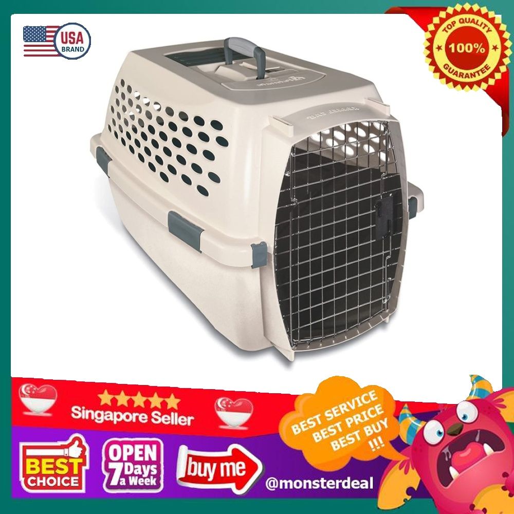 Petmate Ultra Vari Kennel 23 Inch For Pets 0 15 Pounds Bleached Linen Pet Supplies Homes Other Pet Accessories on Carousell