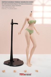 CLOTHING: TB League (aka Phicen) 1/12 Scale Super Flexible Female Seamless  Body (Pale) Action Figure 