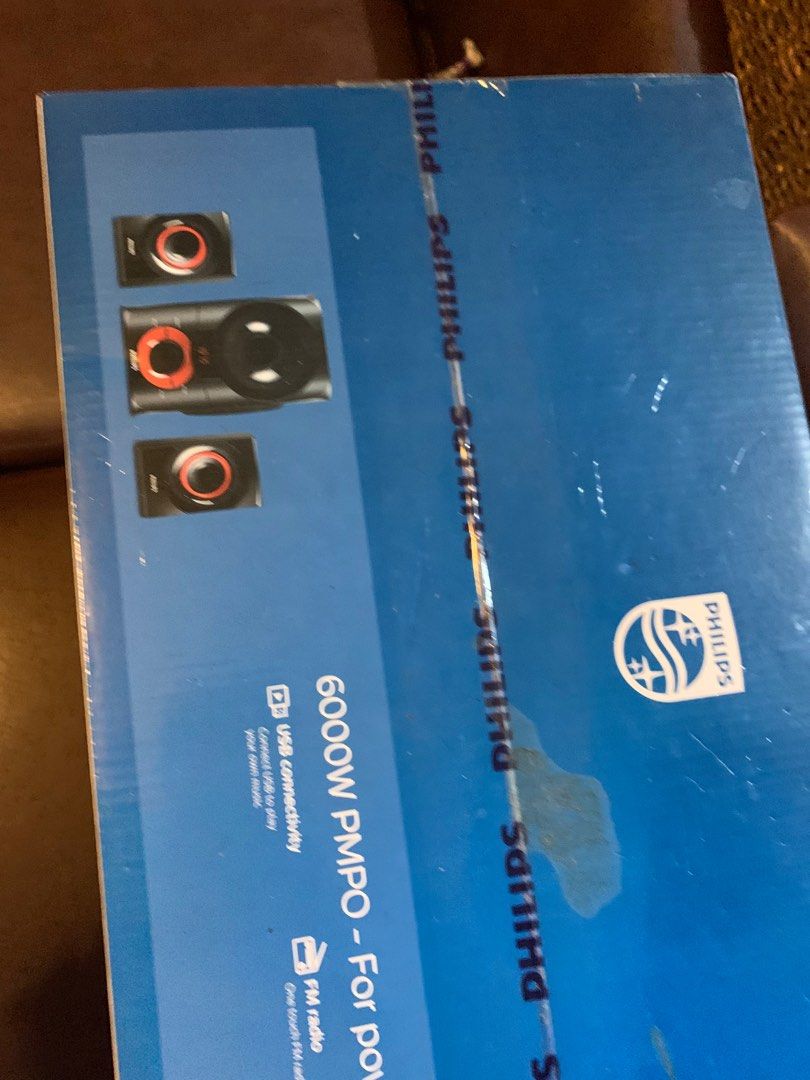 Philips pmpo 6000w 2.1 speakers hotsell