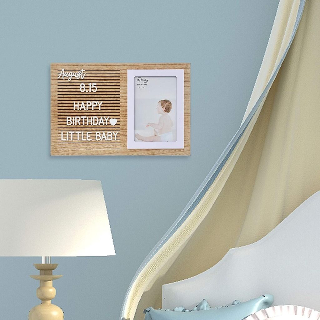 Photo Frame Message Board (Wood), Furniture & Home Living, Home Decor