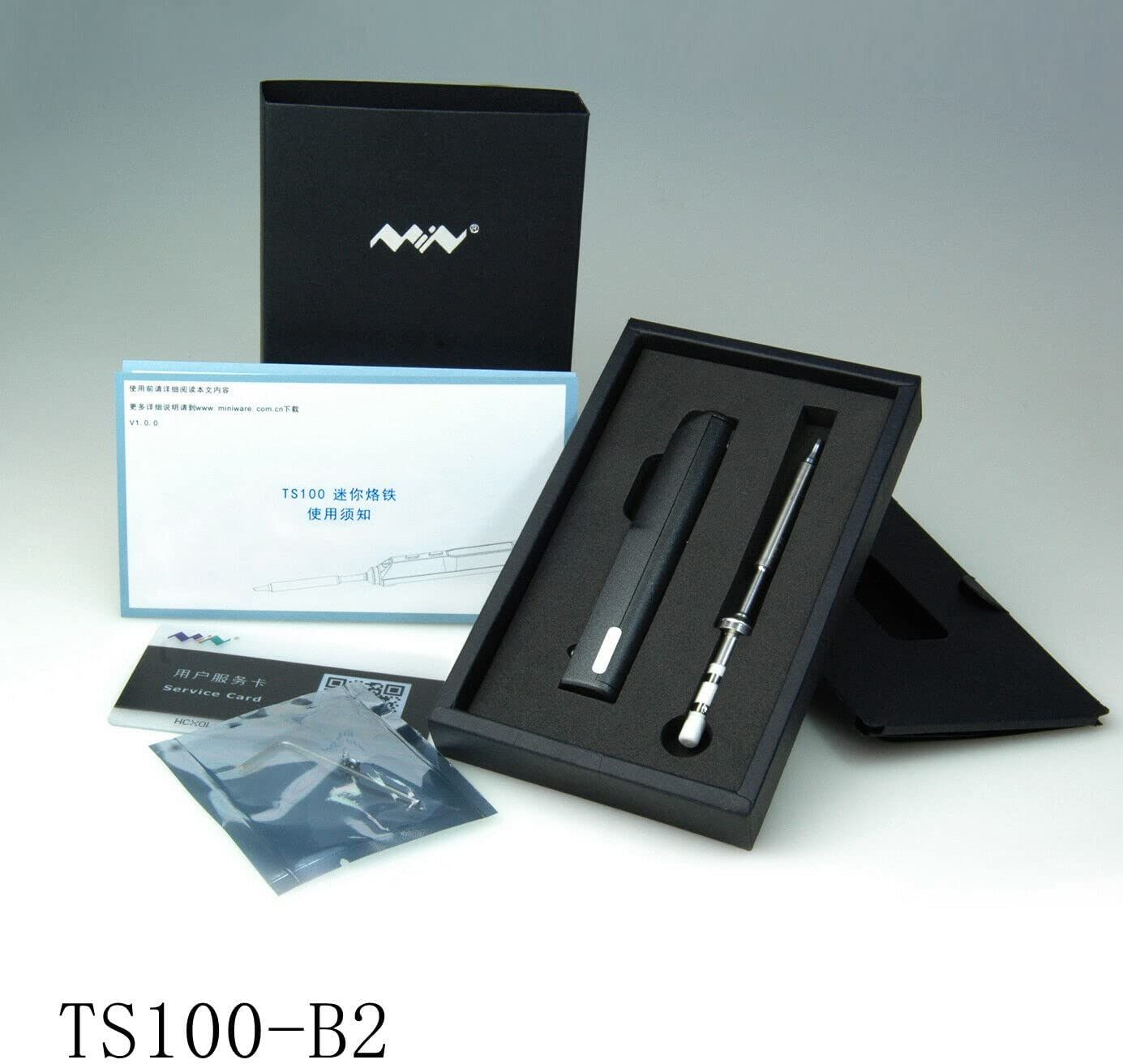 Mini ts100 digital oled programmable hot sale interface dc5525 soldering iron station