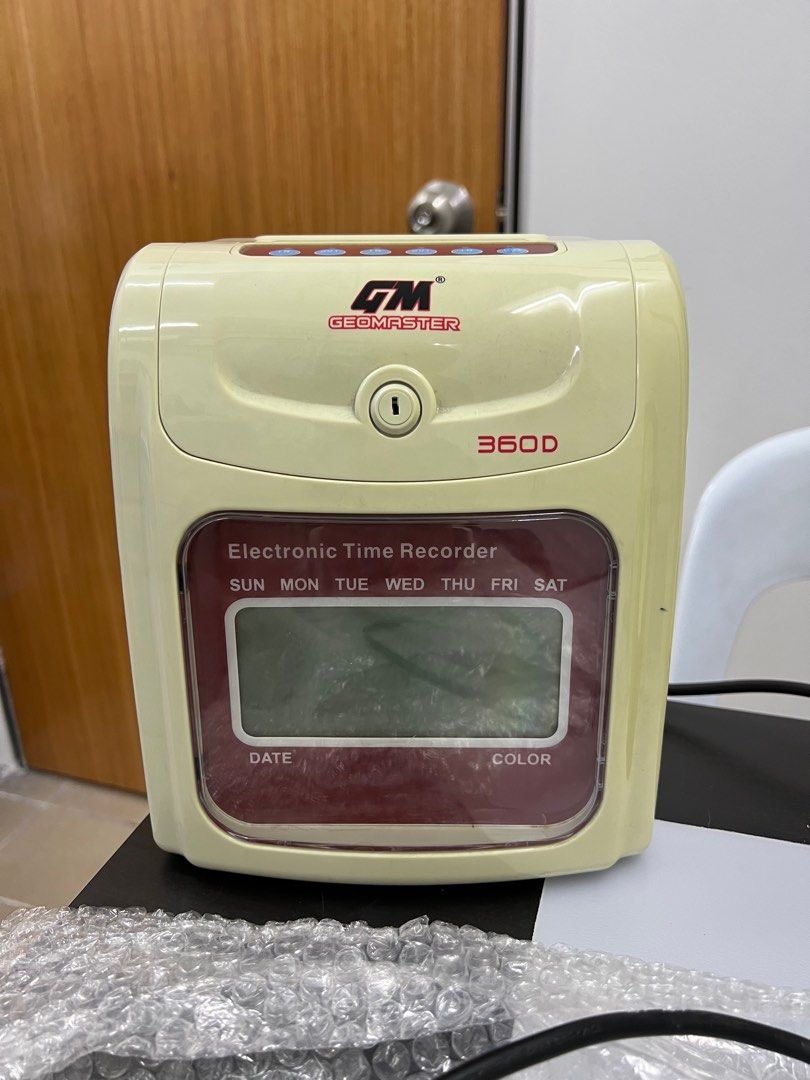 Punch card machine time recorder, Computers & Tech, Office & Business