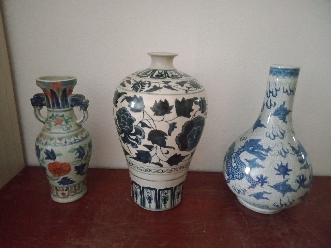 Qing dynasty Ming dynasty antique vase, Furniture & Home Living, Home