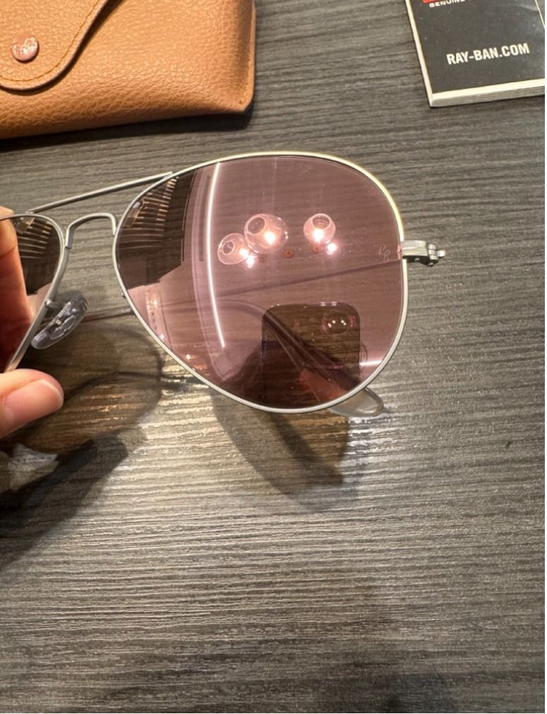 RAY BAN 太陽眼鏡水銀粉RB3025 AVIATOR FLASH LENSES -019/Z2 58 極新