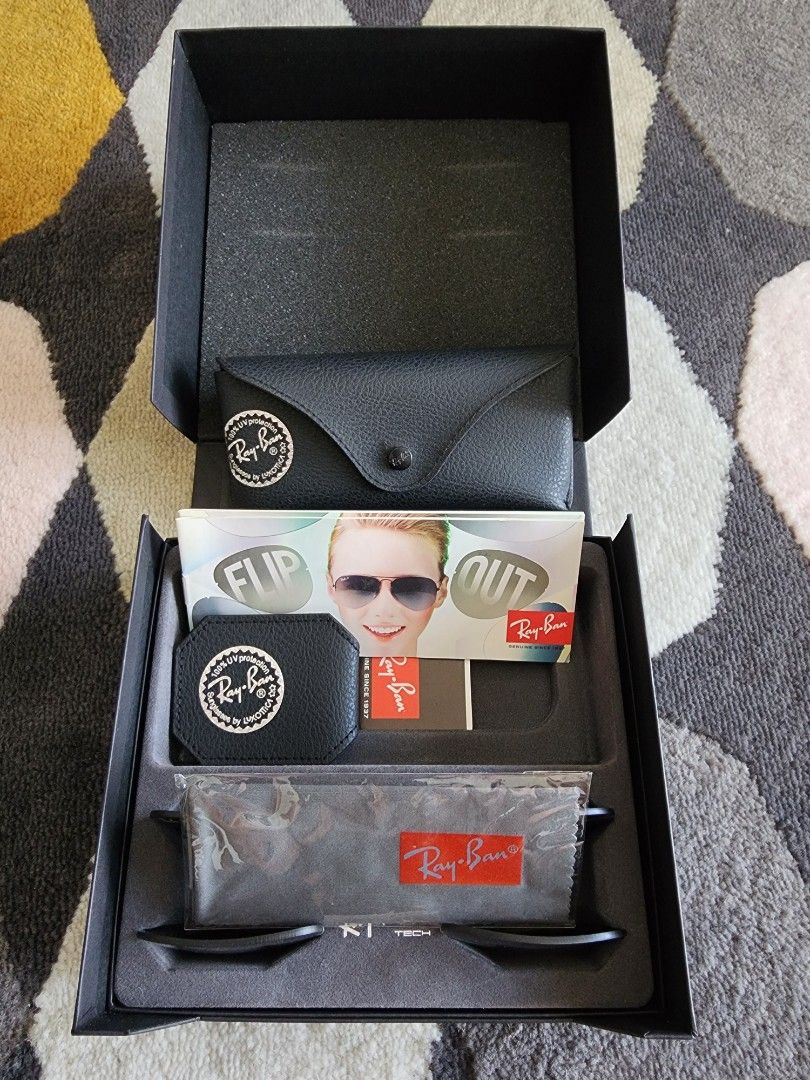 Rayban RB3460 Aviator FLIP OUT sunglasses, Men's Fashion, Watches &  Accessories, Sunglasses & Eyewear on Carousell