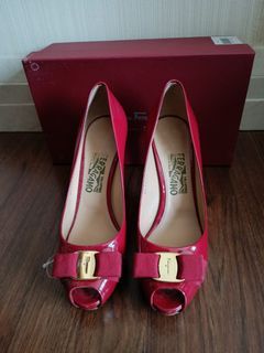 Red Ferragamo Heels Size 8.5