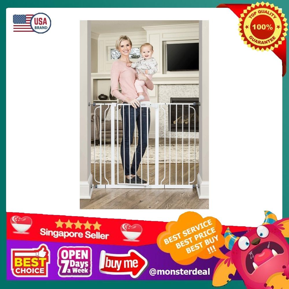 Regalo 37 Inch Extra Tall and 49 Inch Wide Walk Thru Baby Gate