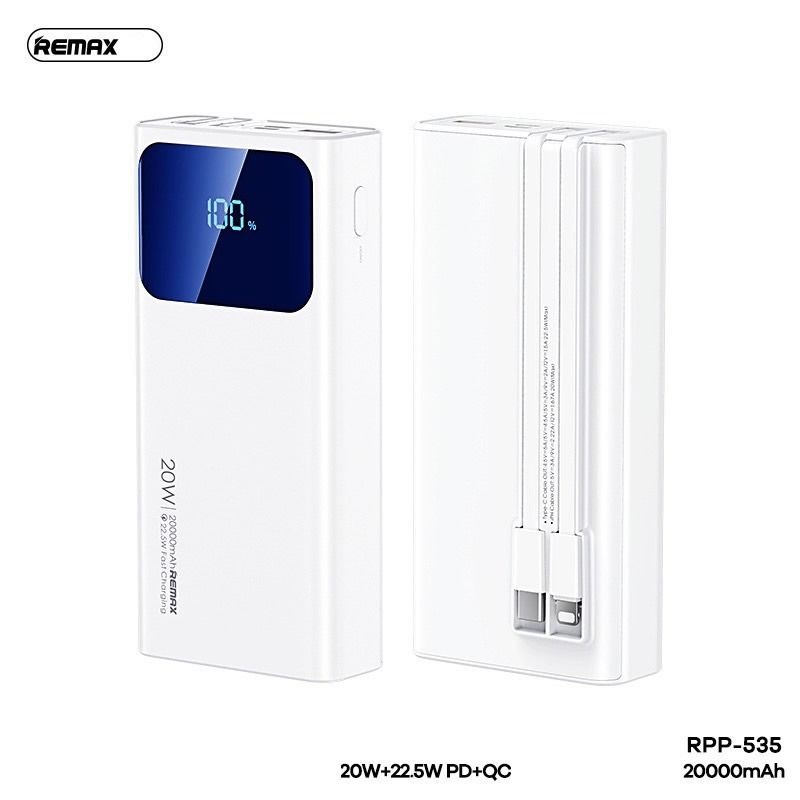 Remax RPP-535 POWER BANK 20000MAH , 手提電話, 電話及其他裝置配件, 電池及充電器 - Carousell