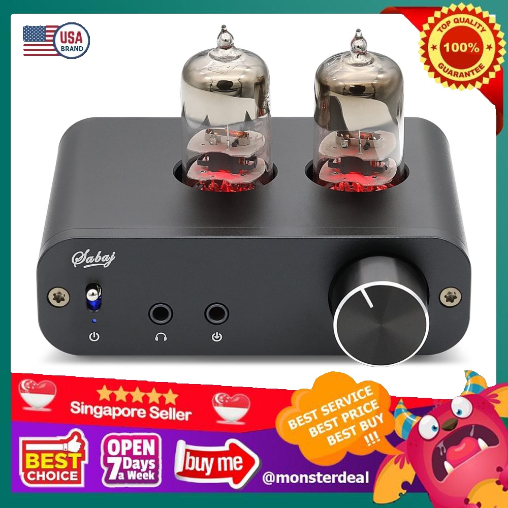 Sabaj PHA3 Vacuum Tube Headphone Amplifier 2X6J9 Low Ground Noise Integrated Stereo Amp Audio HiFi Output Protection for Headphone Everything Else on Carousell