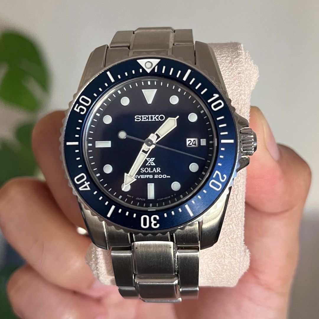 Seiko Solar Blue Midsize Diver SNE585 Tudor Sub Homage, Men's Fashion,  Watches & Accessories, Watches on Carousell