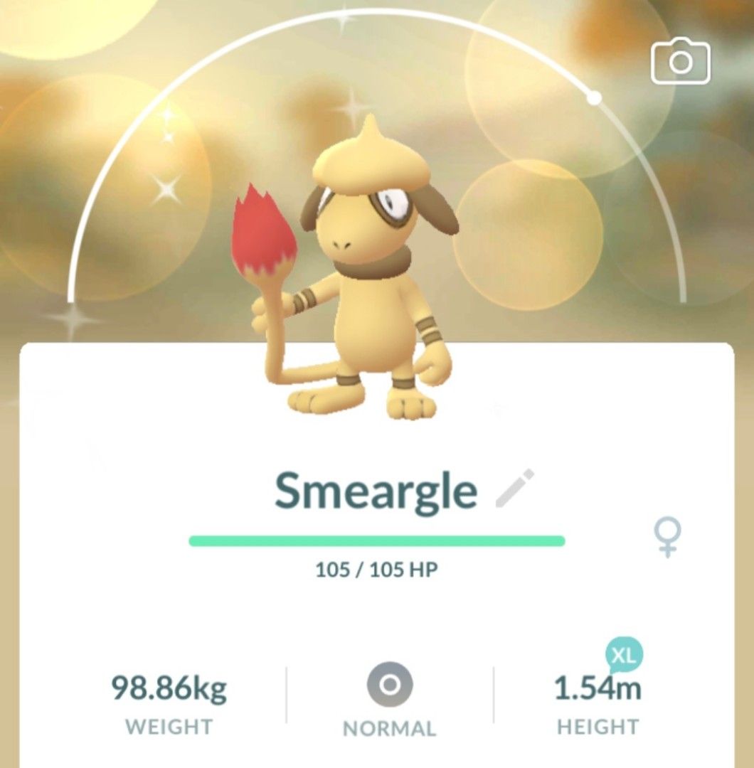 Shiny Smeargle (Pokemon Go), Video Gaming, Gaming Accessories, InGame