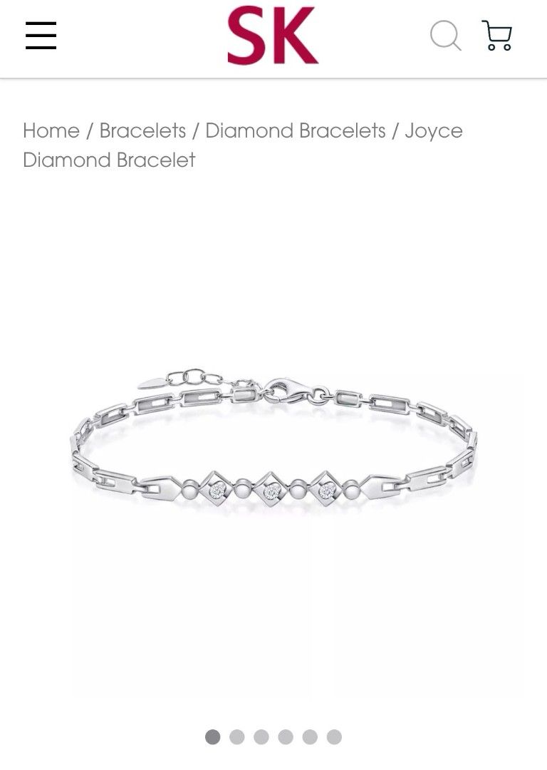 Heartbeat Bracelet 1/20 ct tw Diamonds 10K White Gold | Jared