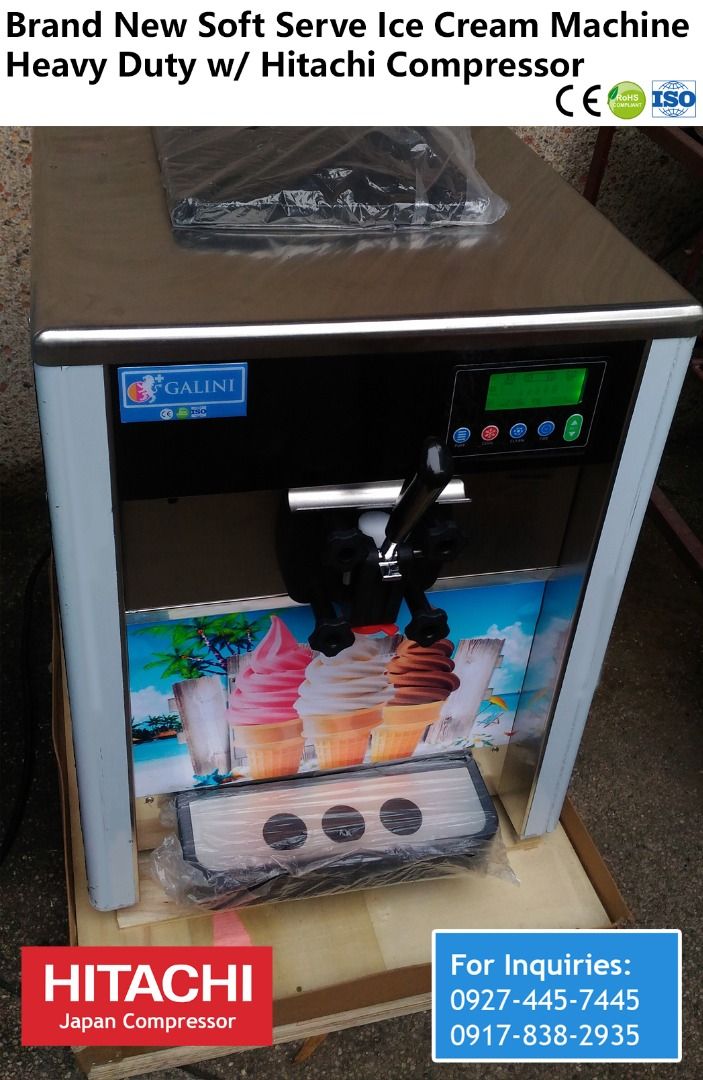 soft serve ice cream machine japan compressor BNEW heavy duty