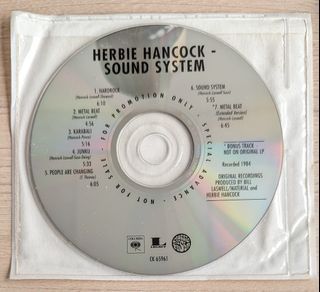 Sound System - Herbie Hancock (promotional CD)