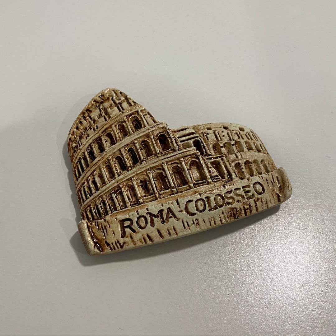 Colosseo Roma Italia 3D Frigorifero Magnete in Vetro Cristallo Magnetico Turistico Viaggi Souvenir Collection Regalo Adesivo Magnetico Decorazione Casa Cucina