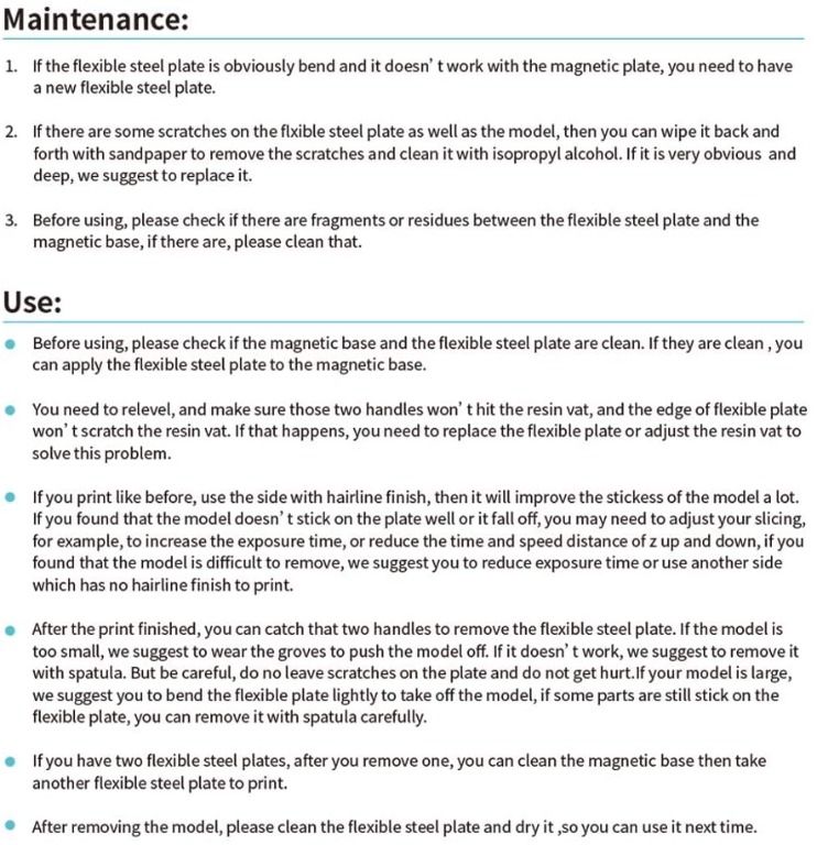 Sovol 3D Mars Series Upgraded Platform 2 Pack, Resin Flexible Steel Plate Flex Bed for