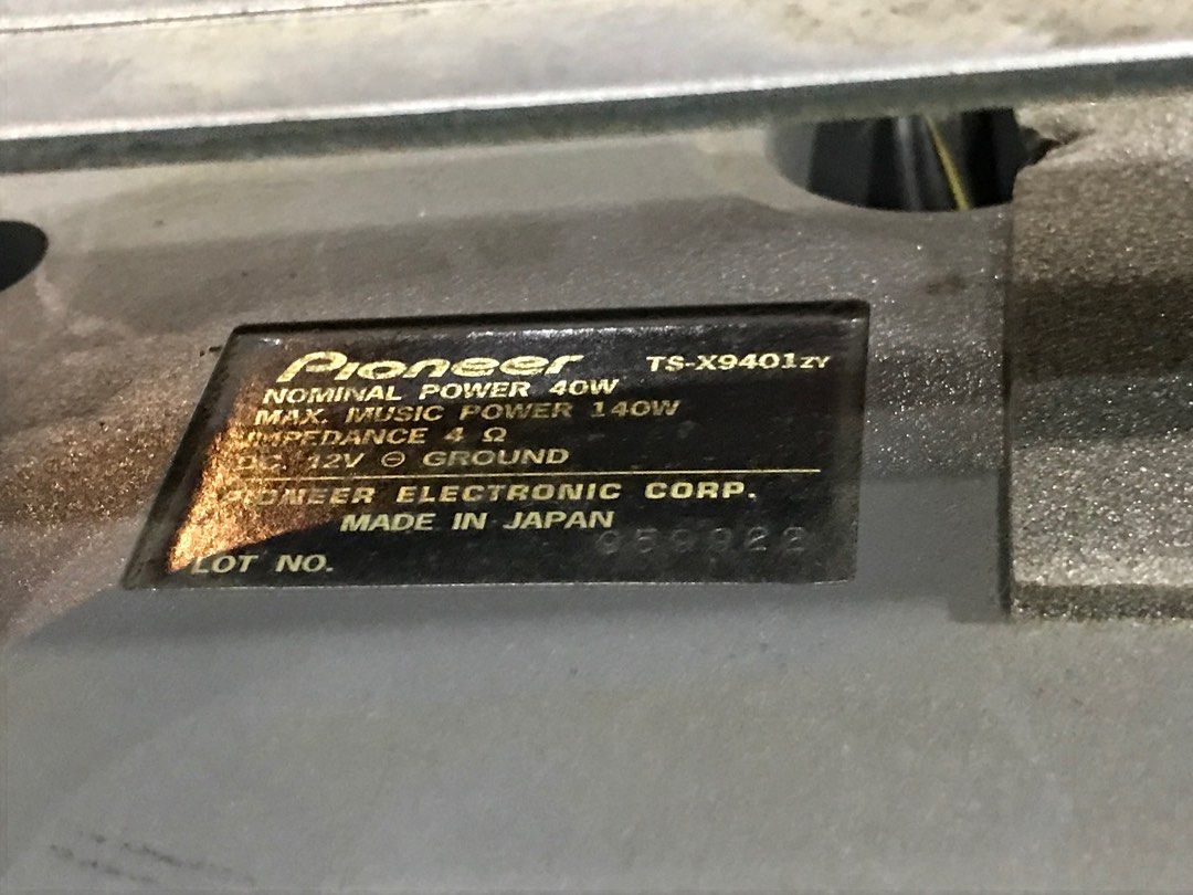 Speaker Bumbung L9 Carrozzeria TSX9401zy, Audio, Other Audio Equipment