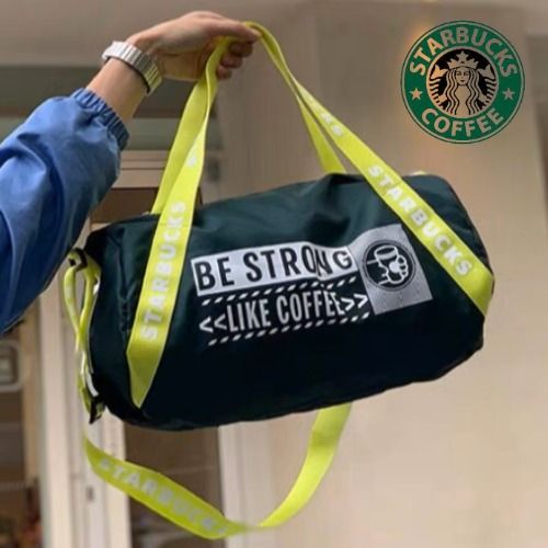 Starbucks Be Strong Like Series Gym Bag Duffel Bag Fitness Bag Yoga Bag Travel Bag Training Bag Exercise Bag