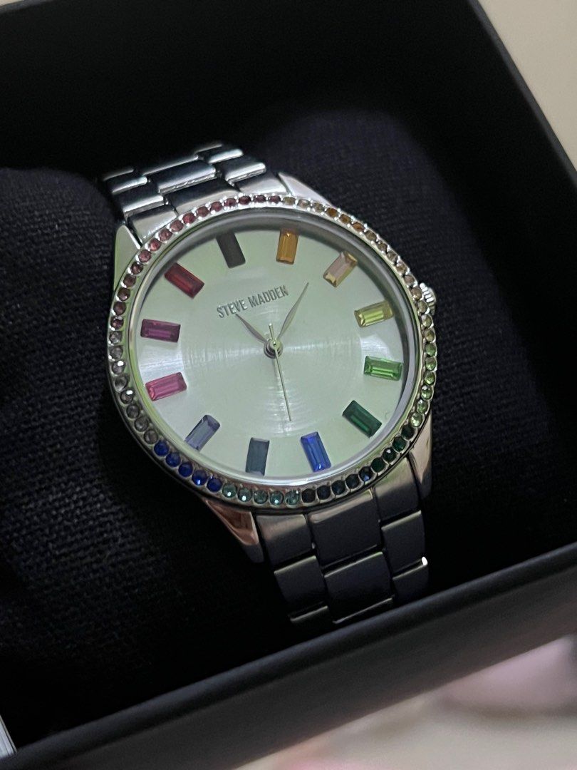 Steve madden rainbow watch cheap