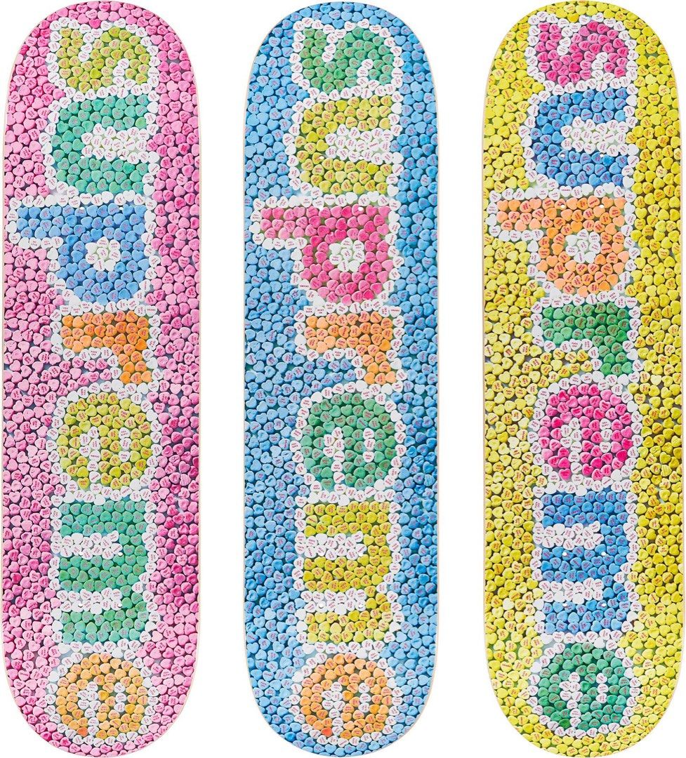 SUPREME CANDY HEARTS SKATEBOARD