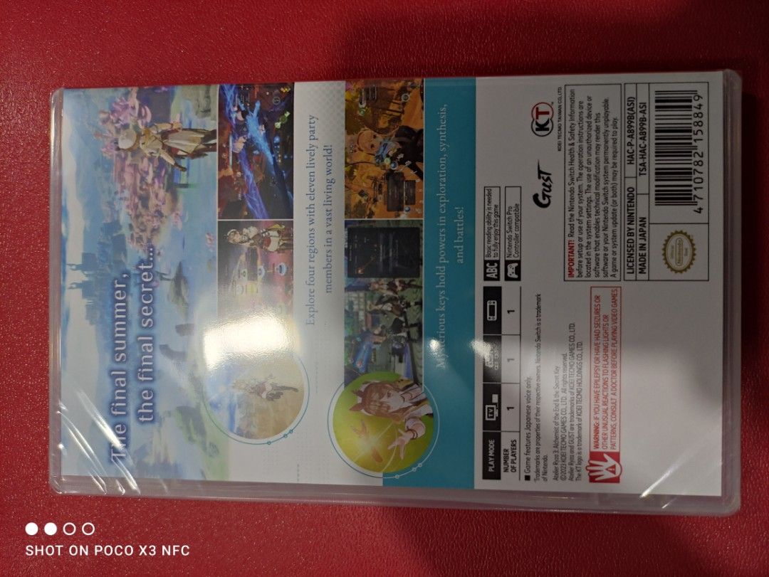 SWITCH ATELIER RYZA 3(ASIA) (Category: Nintendo) located in Makati City. Submitted by yomyom_onlineshop (Listing ID 1222440698, Image 2). Description: For Sale Only Brandnew Sealed No To trade/SWAP Delivery within the day Taguig Market Market Can book Via lalamove Less Time Less Effort Cod,Gcash,Banktransf.