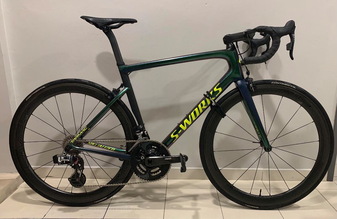Specialized tarmac chameleon best sale green