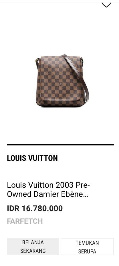 Louis Vuitton 2003 Pre-owned Damier Ebène Musette Salsa Crossbody