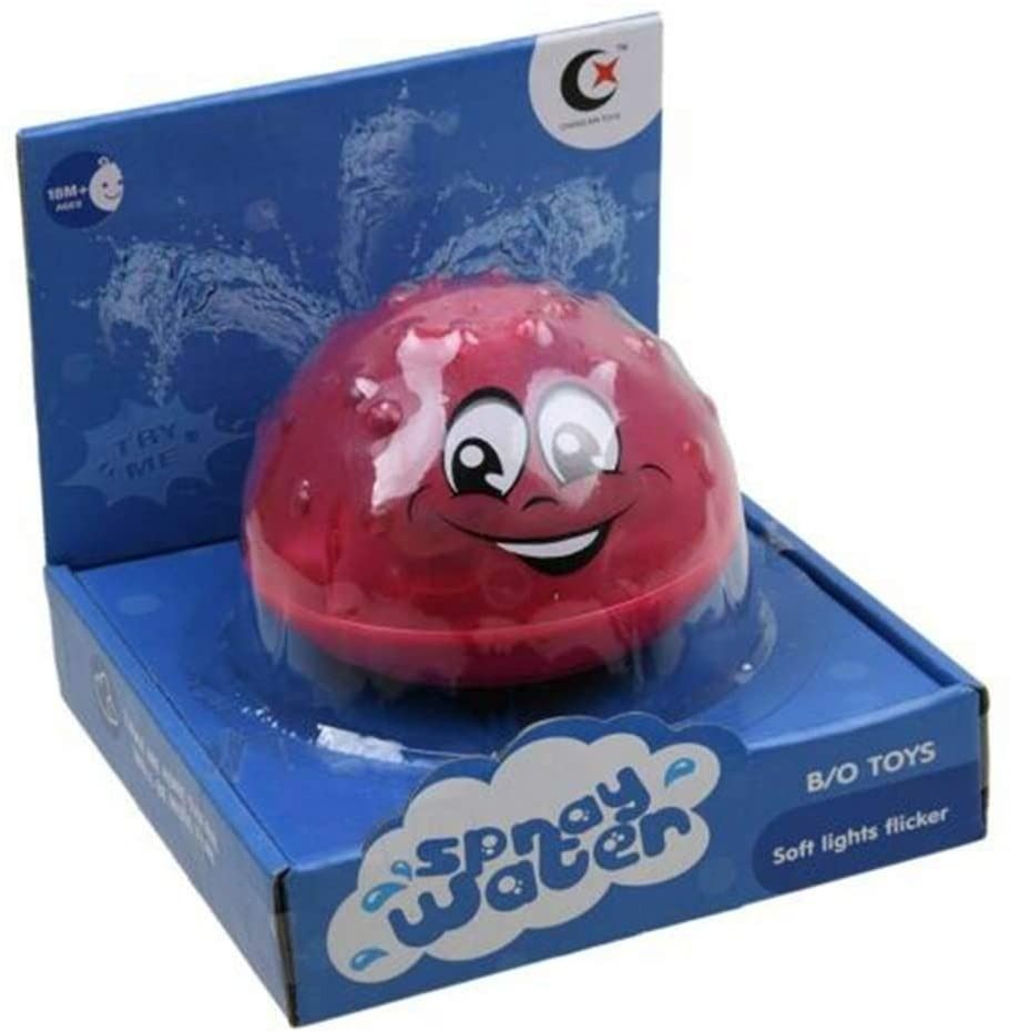 The Bathly Water Spray Toy Electric Induction Water Spray Ball Sprinkler Buddy Bath Toy Bath Time Play Ball Baby Bath Shower Toy Light Up Bath
