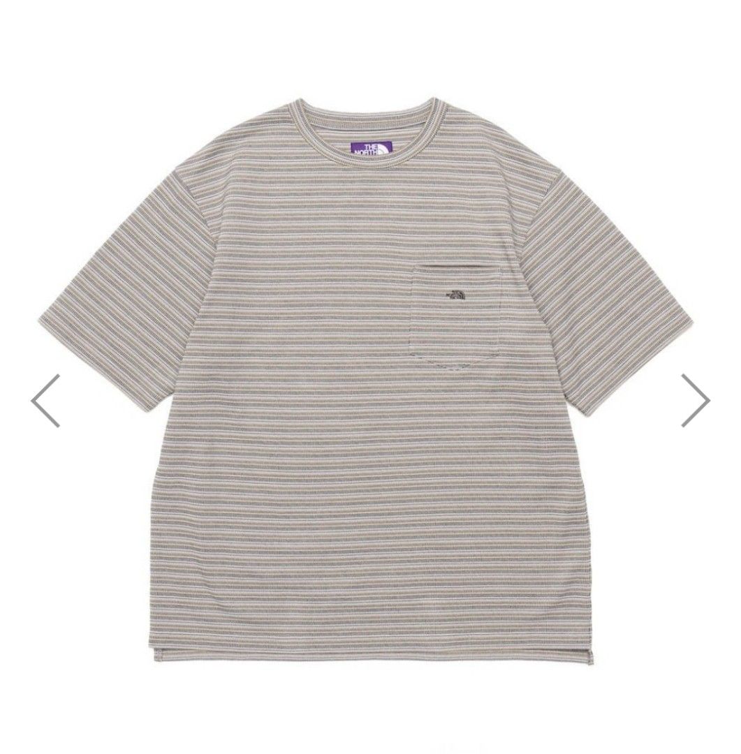 The North Face purple label Moss Stitch Field H/S Pocket Tee