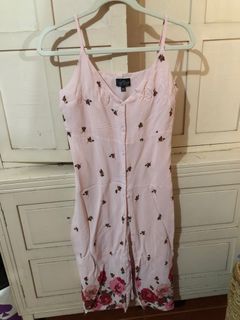 Topshop Floral Midi Dress