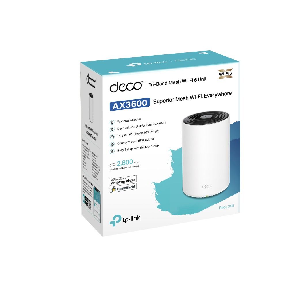 TP-Link Deco X68 AX3600 Whole Home Mesh WiFi 6 System, Computers & Tech,  Parts & Accessories, Networking on Carousell