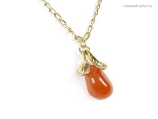 Vintage 1960s Eloxal Agate Fruit Necklace, nk839-c