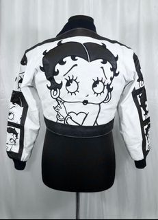 Vintage Leather Jacket Betty Boop