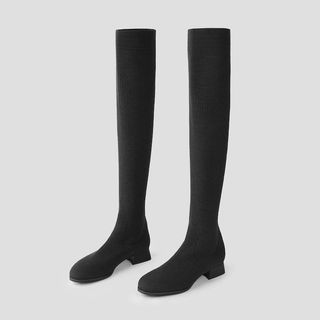 Vivaia Over-Knee Water Repellent Wool Boots - Madeline Black