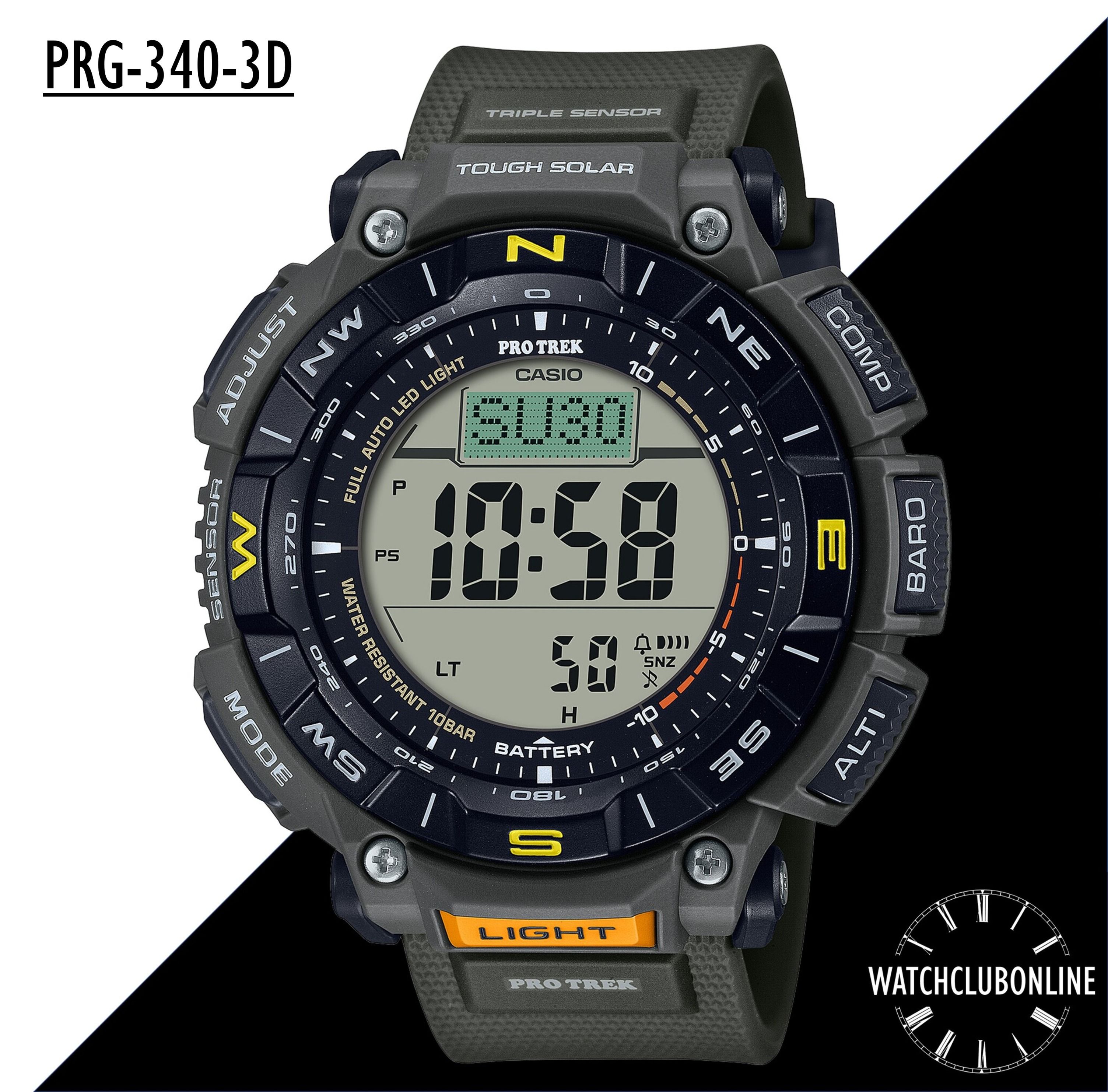 Casio pro trek discount solar powered watch