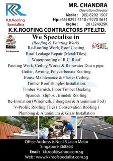 Waterproofing contractor/Waterproofing/ Home waterproofing /Roof leakage/Ceiling leakage water proofing/House painting/roof repair/roof coating,re-roofing and Awing installation etc./ Waterproofing balcony