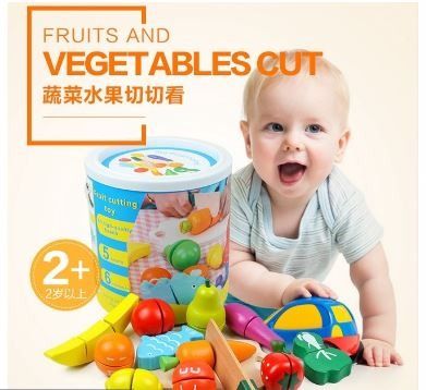 Children Kitchen Toys DIY Cooking Pretend Play Simulation Wooden...