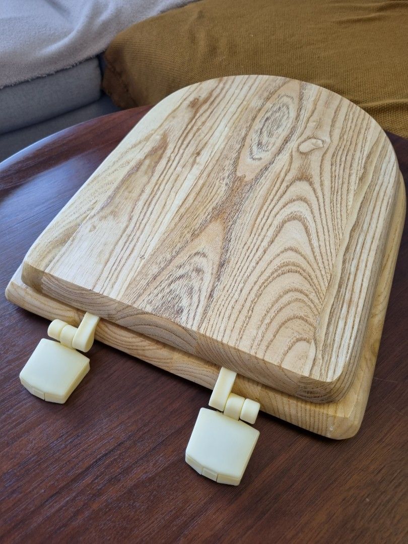 Solid Wood Toilet Seat & Cover, Furniture & Home Living, Bathroom
