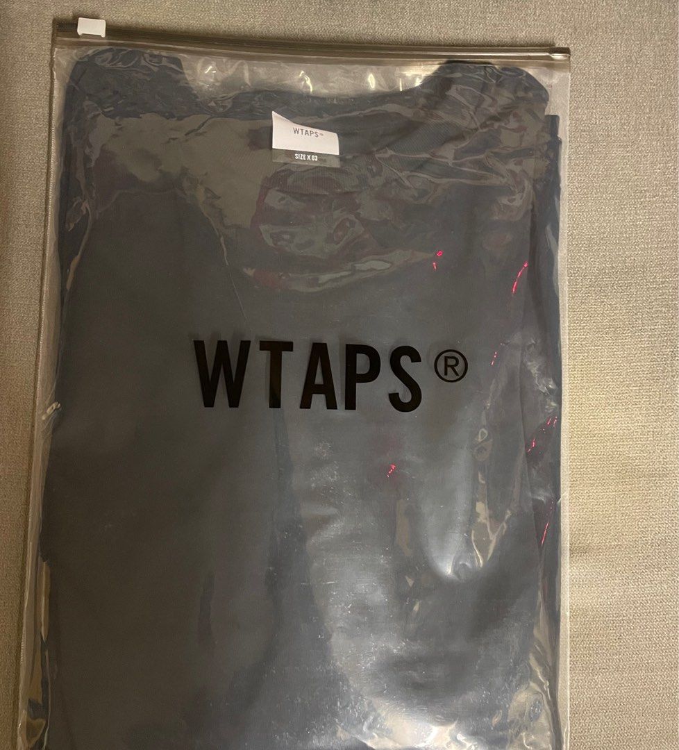 Wtaps 23SS Peak Out / LS / Cotton Navy, 男裝, 上身及套裝, T-shirt ...