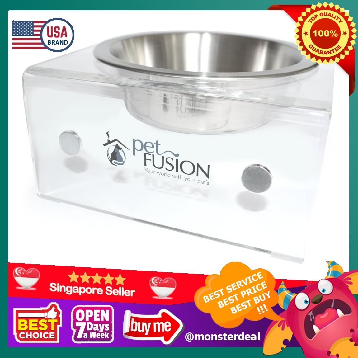 Petfusion elevated outlet pet feeder