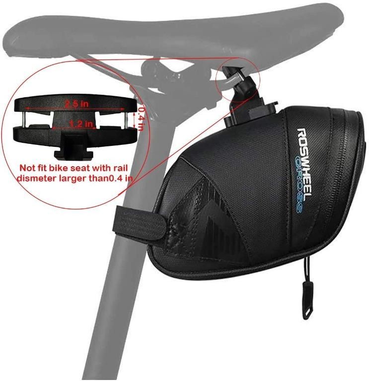 Roswheel bike saddle bag hotsell bicycle under seat pouch