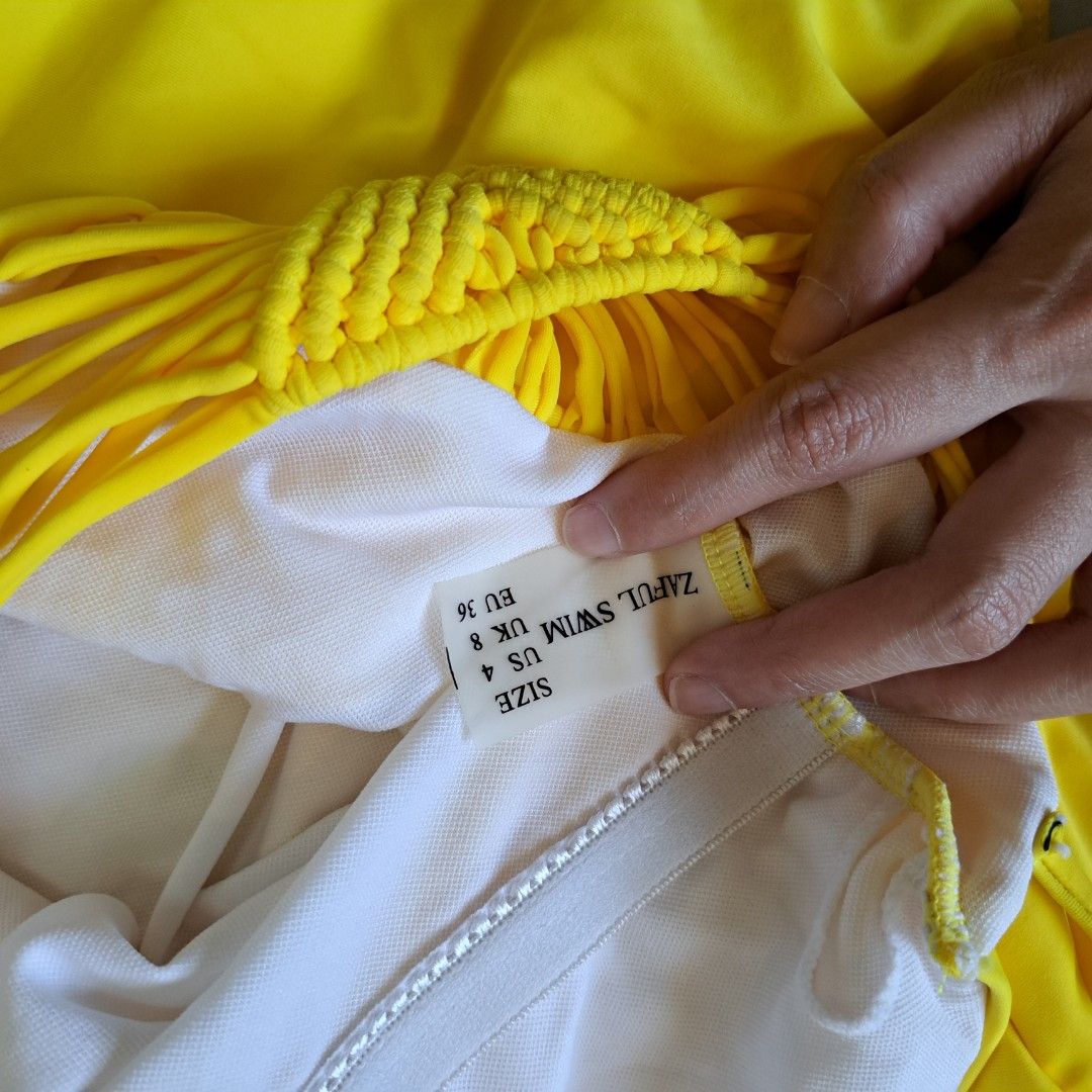 Zaful Yellow Swimsuit (Category: Bikinis & Swimsuits) located in Cebu City. Submitted by beapetite (Listing ID 1222482366, Image 3). Description: Never used. With tag. RFS: Decluttering ❗️Last price posted.
